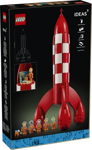 DESTINAZIONE: CASA! LEGO® IDEAS 21367 DÀ VITA ALL'ICONICO RAZZO LUNARE DI TINTIN IN VERSIONE MATTONCINI