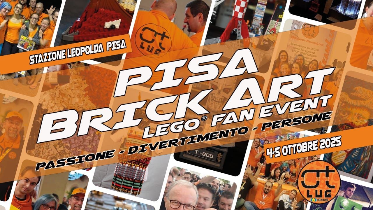 PisaBrickArt LEGO® Fan Event 2025 esposizione di opere in mattoncini lego