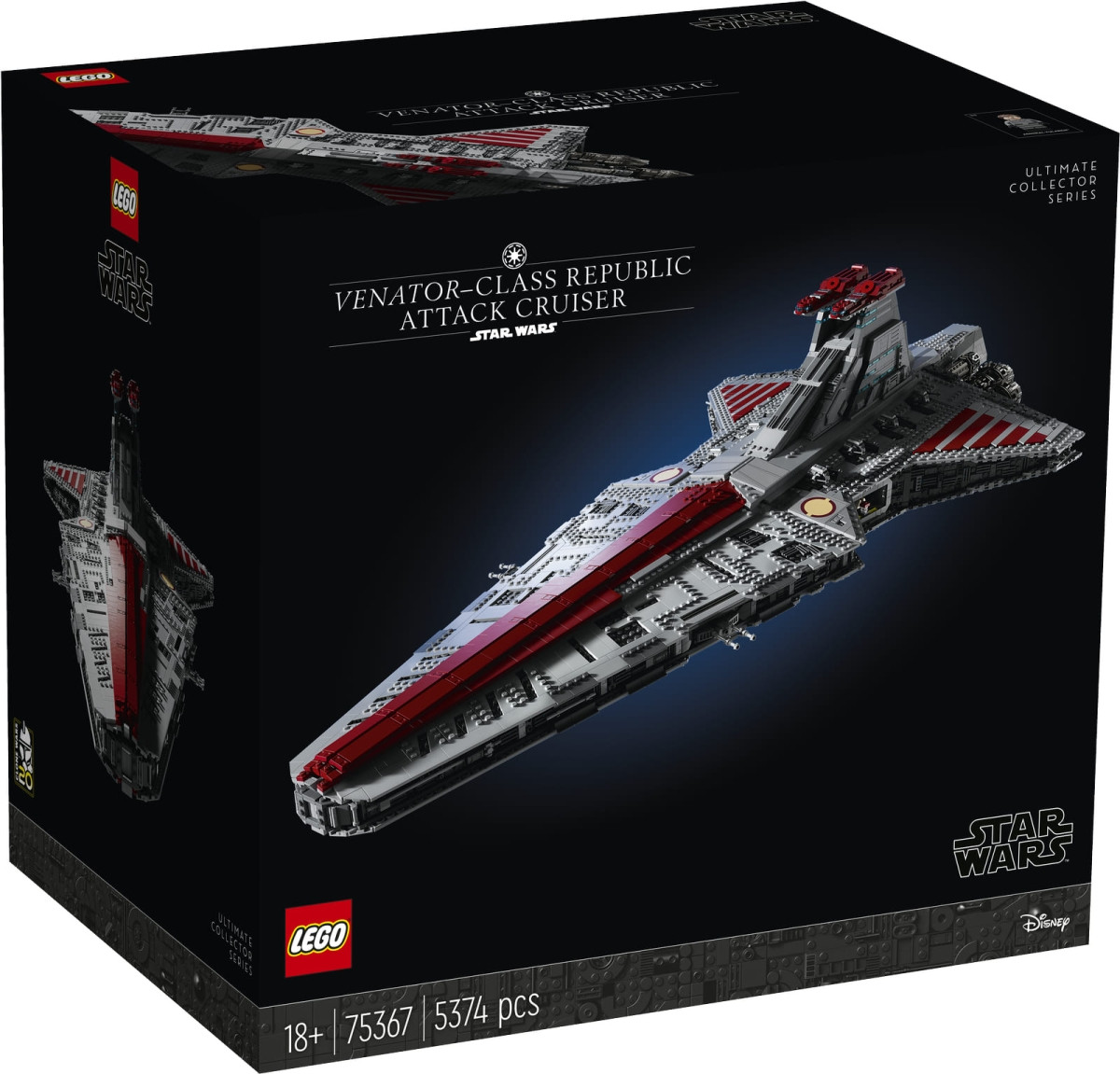 SET LEGO® 75367  SET STAR WARS INCROCIATORE D’ATTACCO DELLA REPUBBLICA CLASSE VENATOR