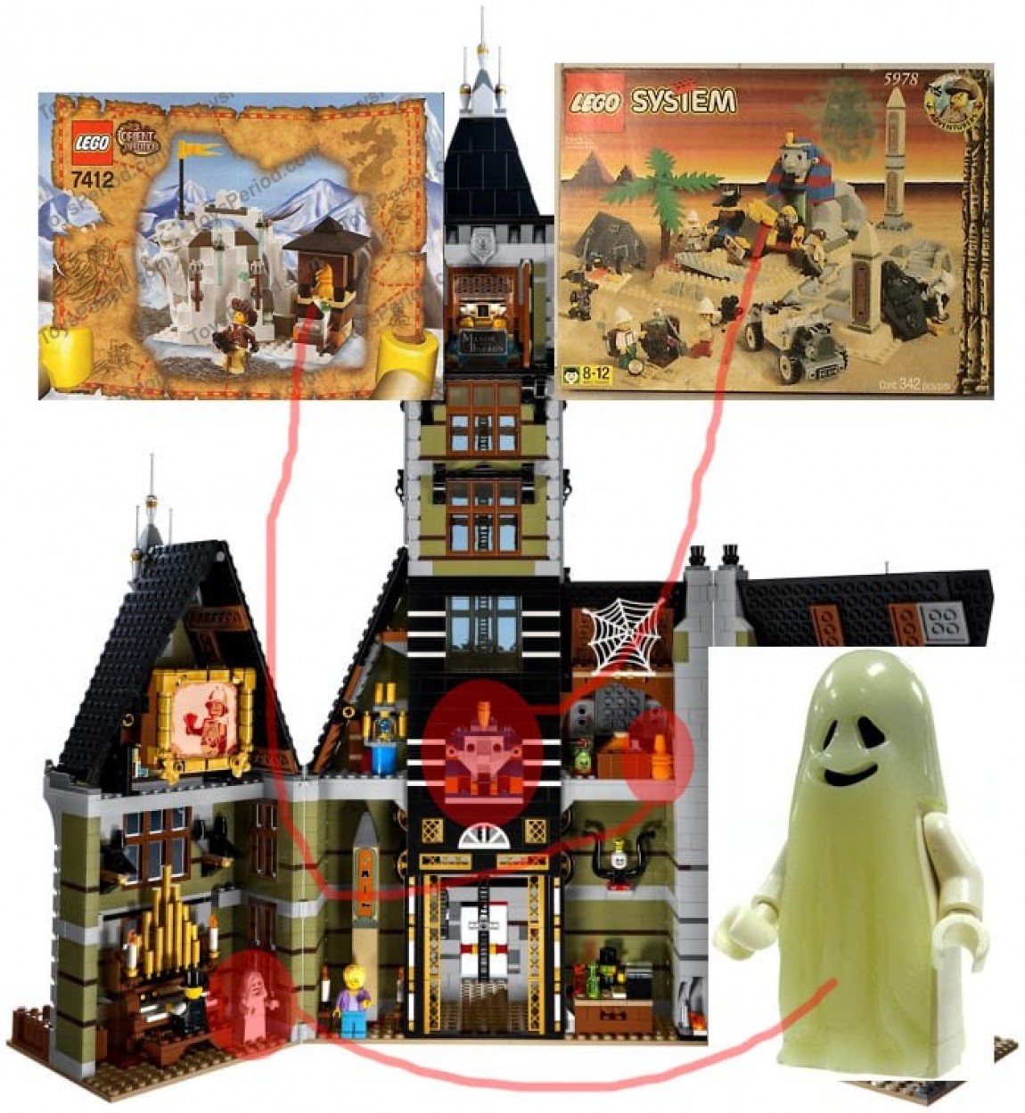 Tutte le citazioni del set 10273: La Haunted House